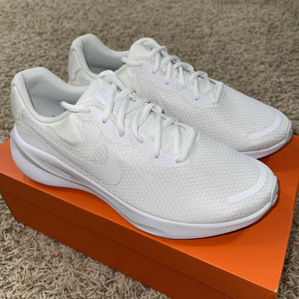 Nike Women's Revolution 7 Road Running Shoes White FB2208-100, Size 9 (New) - Picture 5 of 16